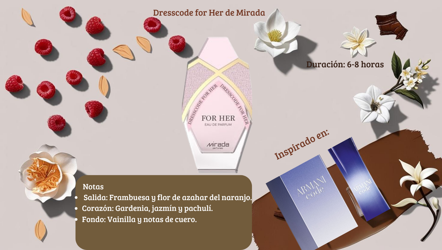 Dresscode for Her EDP 2.8 oz – Perfume Femenino Elegante y Exquisito