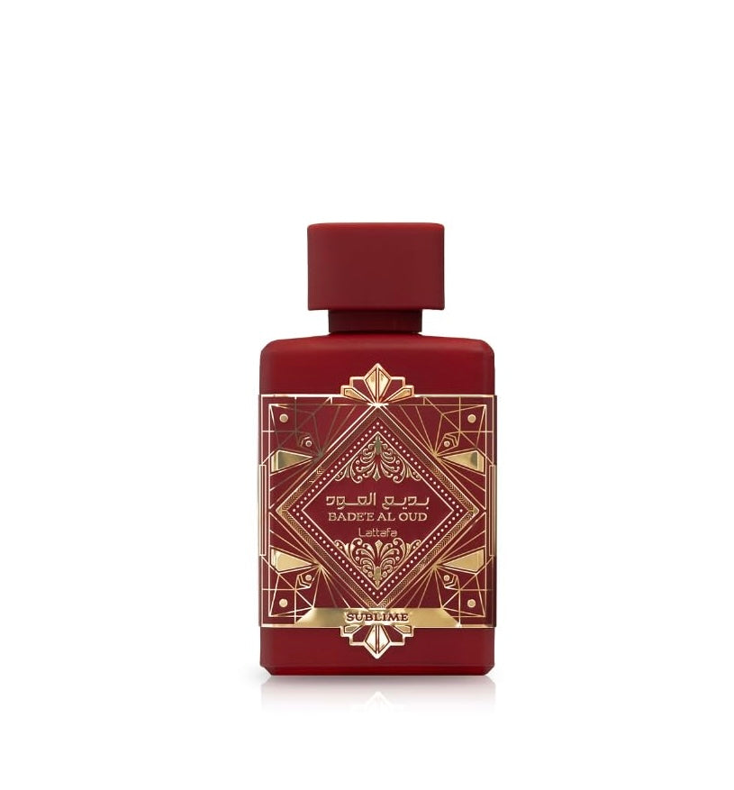 Badee al Oud Sublime de Lattafa EDP 3.4 oz – Perfume Unisex Floral, Frutal y Amaderado