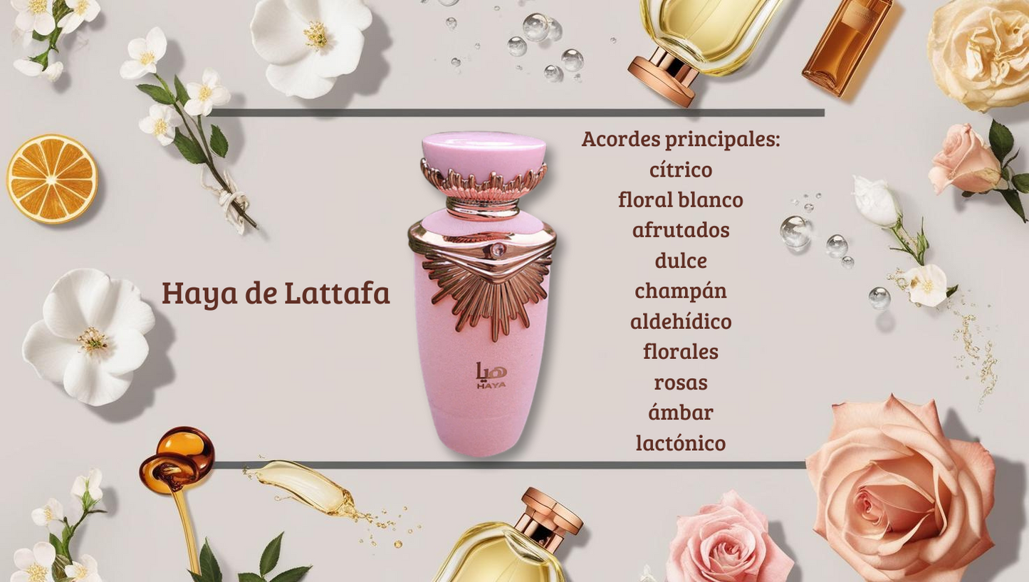 Haya de Lattafa EDP 3.4 oz – Perfume Femenino Sofisticado y Envolvente
