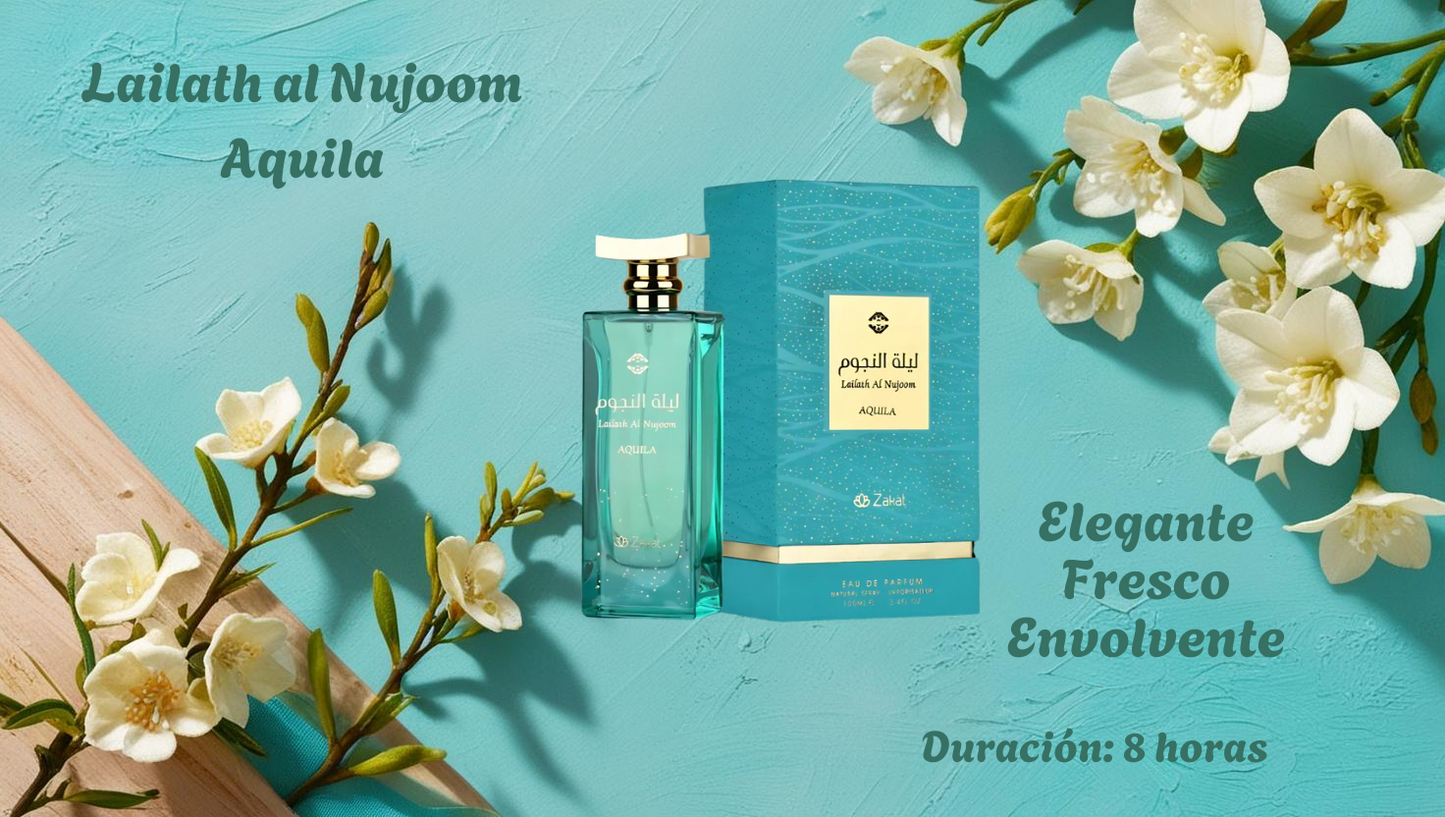 Lailath al Nujoom Aquila by Zakat EDP – Perfume Femenino - Muestras (decants) 5 ML Y 10 ML