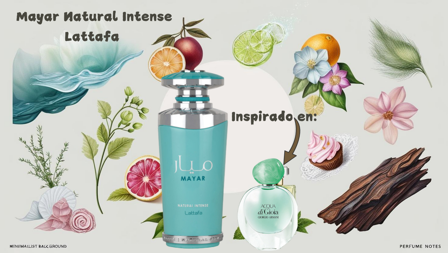 Mayar Natural Intense by Lattafa – Perfume Femenino Muestras (decants) 5ML y 10 ML