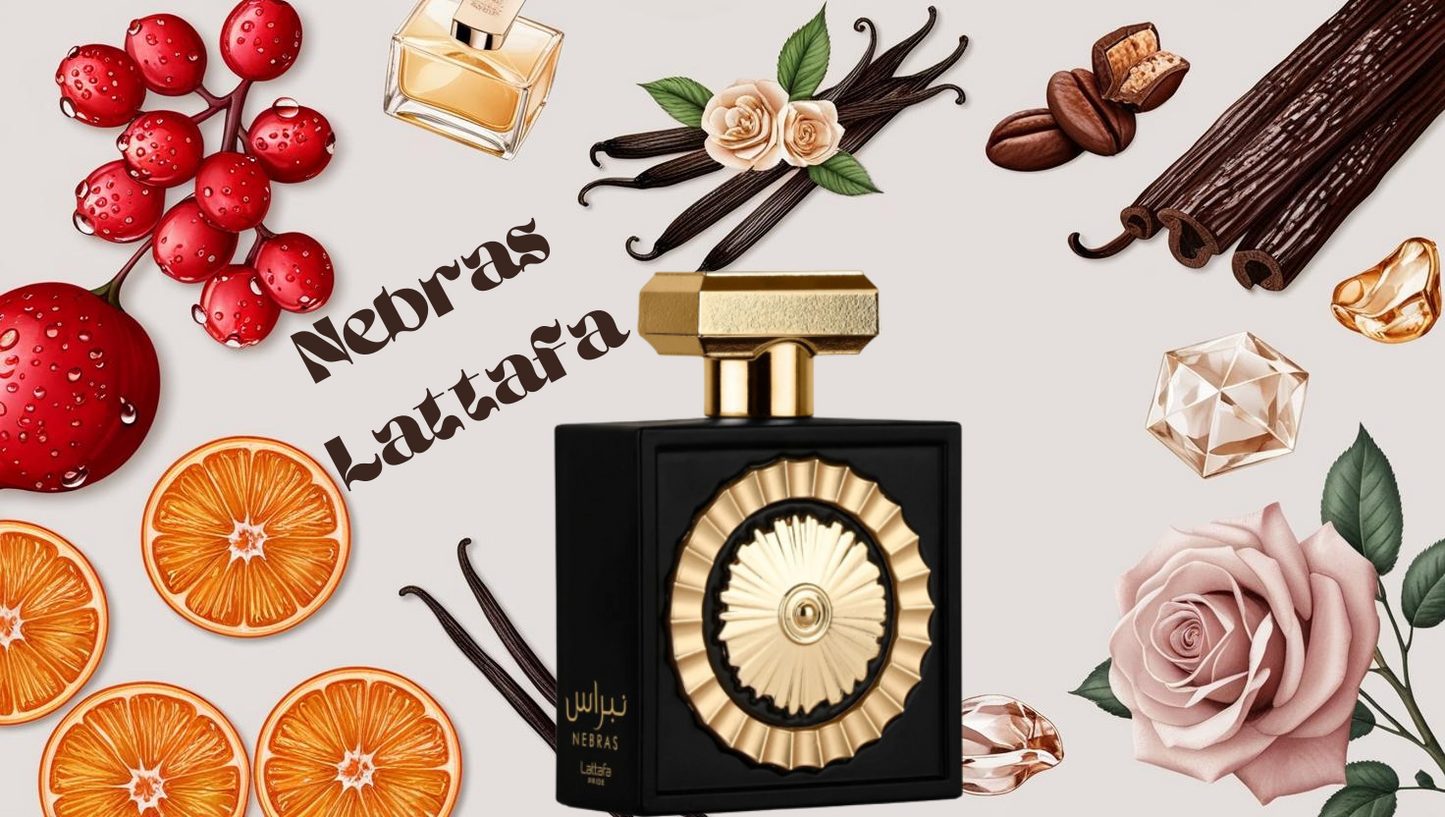 Nebras by Lattafa EDP 3.4 oz – Perfume Unisex Dulce, Oriental y Cálido