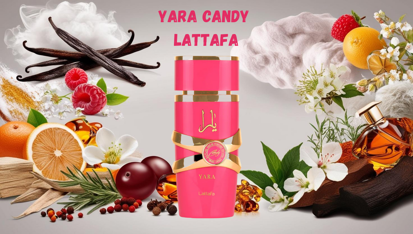 Yara Candy by Lattafa EDP – Perfume Femenino - Muestras (Decants) 5 ML y 10 ML