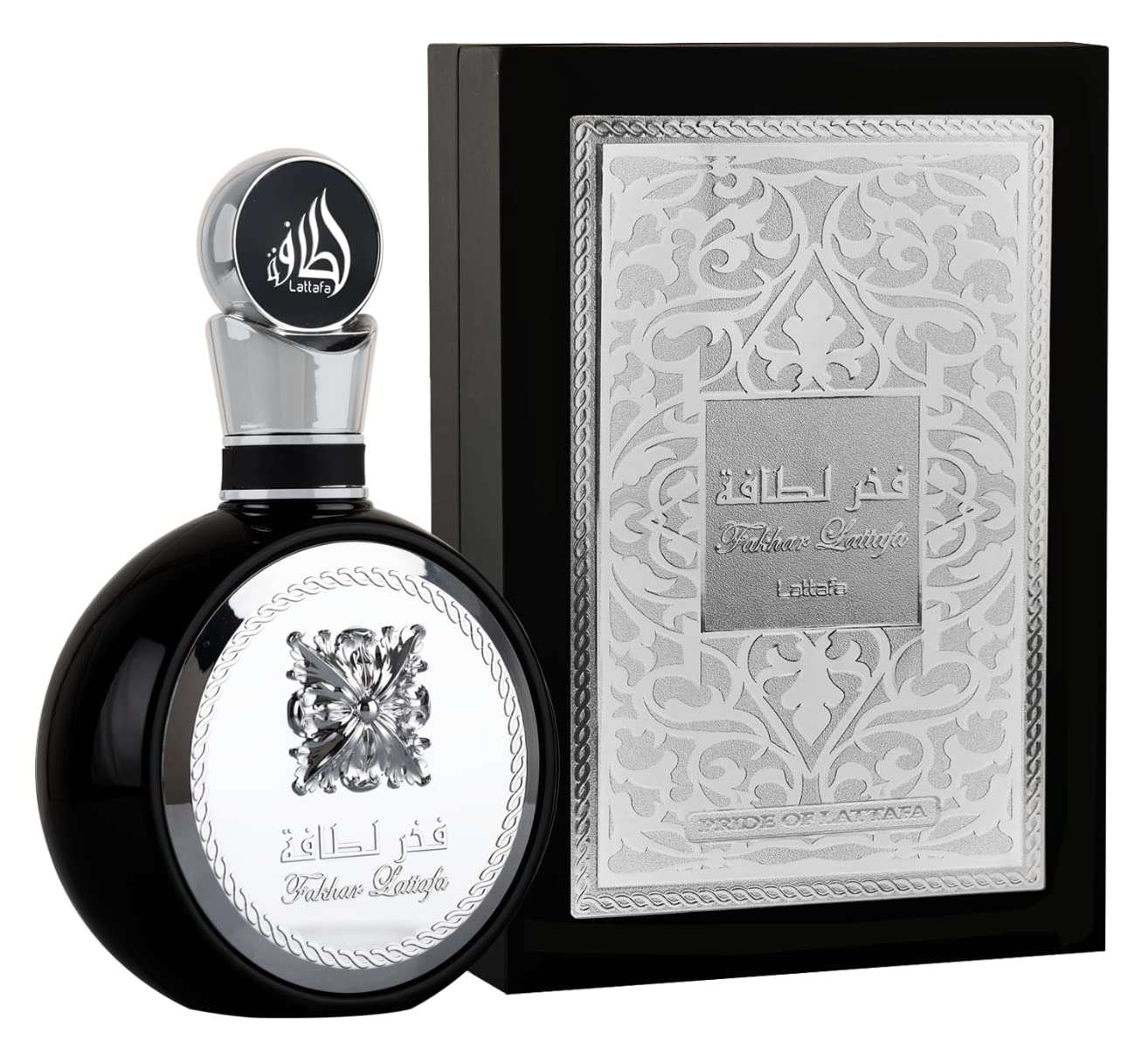 Fakhar Black by Lattafa 100 ml EDP – Perfume masculino sofisticado y duradero. Fragancia intensa con notas amaderadas, especiadas y orientales, ideal para hombres elegantes y seguros.