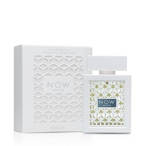 Now White de RAVE es un perfume unisex lanzado en 2023, con un aroma fresco y sofisticado. Su apertura cítrica con toronja y bergamota da paso a un corazón vibrante de manzana verde y pachulí, finalizando con una base cálida de almizcle, cachemira y ámbar. Ideal para quienes buscan una fragancia versátil y moderna, perfecta para cualquier ocasión.