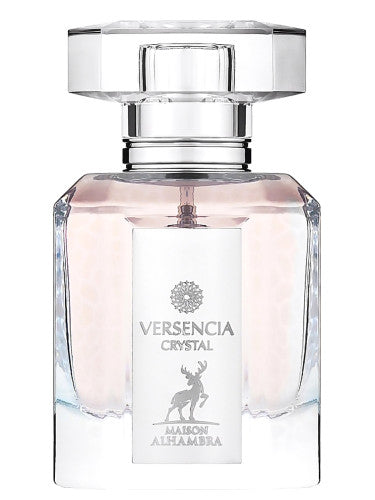 Perfume Versencia Crystal de Maison Alhambra para mujer, fragancia floral fresca con yuzu, peonía y ámbar, 100 ml